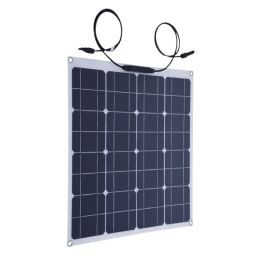 50W fleksibelt solcellepanel - monokrystallinsk, ETFE, 18V