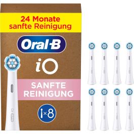 Oral-b iO Gentle Care tandbørstehoveder 8 stk. - Hvid