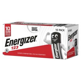 Energizer CR123 lithium batterier - 10 stk.