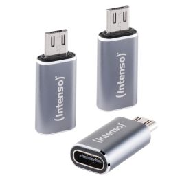 Intenso USB-C til Micro-USB adapter i aluminium - 3 stk.