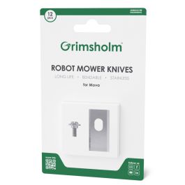 12 knive til MOVA - rustfri stål inkl. skruer