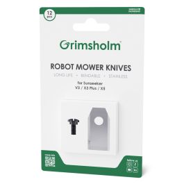 12 knive til V3, X3 Plus, X5, X7, L22 - rustfri stål inkl. skruer