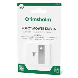 12 knive til Stiga - rustfri stål inkl. skruer
