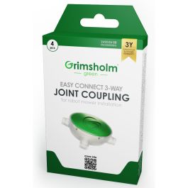 Samlemuffe til kantafgrænsning og guidekabel til bl.a. robotplæneklipper fra Greenworks, Husqvarna, Gardena, Bosch, Robomow, Worx osv - 4 stk.