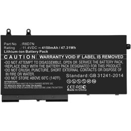 Batteri til Dell 45,60Wh 11,4V 4000mAh