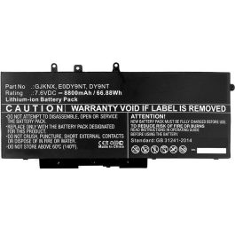 Batteri til Dell 62,32Wh 7,6V 8200mAh