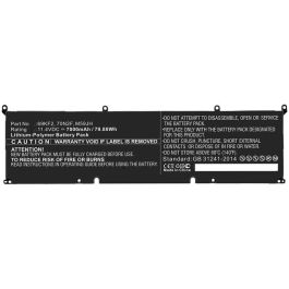 Batteri til Dell 69,30Wh 11,55V 6000mAh