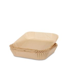 Airfryer papirforme ubleget, kvadratiske 20x20 cm - 100 stk.