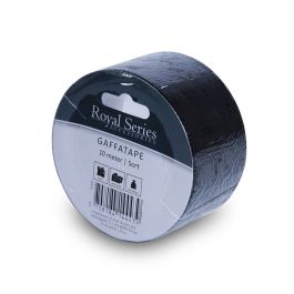 Gaffatape 10 meter, sort