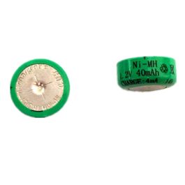 Genopladelig 1,2V Ni-MH knapcellebatteri 40mAh