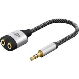 Goobay jack splitter 3,5 mm, 1 han til 2 hun, stereo - 0,18m