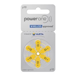 PowerOne P10 PR70 Wireless approved høreapparatbatterier - 6 stk.