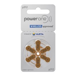 PowerOne P312 PR41 Wireless approved høreapparatbatterier - 6 stk.