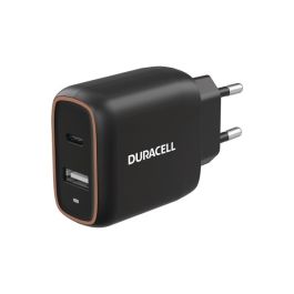 Duracell USB-C PD Dual hurtigoplader 20W (USB-A/USB-C), Sort