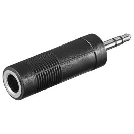 Audio adapter 3,5mm han (3-pin, stereo) til 6,35mm hun (3-pin, stereo)