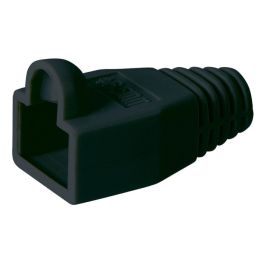 Stress mindskene hætte til RJ45 stik, sort - 1 stk.