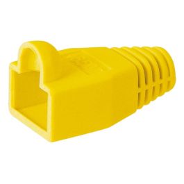 Stress mindskene hætte til RJ45 stik, gul-orange - 1 stk.