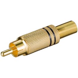 RCA stik - m/ kabelbeskyttelse