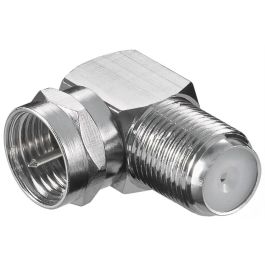 vinkel Adapter: F han - F hun 90° - Zink