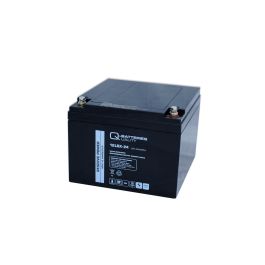 Q-Batteries 12LSX-24 12V 24Ah 10-års AGM batteri