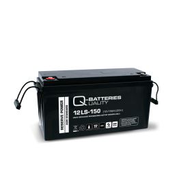 Q-Batteries 12LS-150 / 12V - 158Ah 10-års AGM batteri