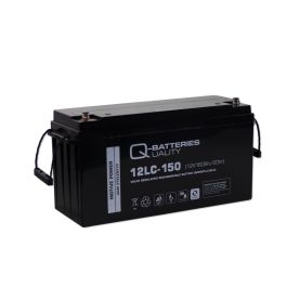 Q-Batteries 12LC-150 / 12V - 160Ah deep cycle AGM batteri (Forbrugsbatteri)