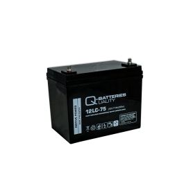 Q-Batteries 12LC-75 12V 77Ah deep cycle AGM batteri - Forbrugsbatteri