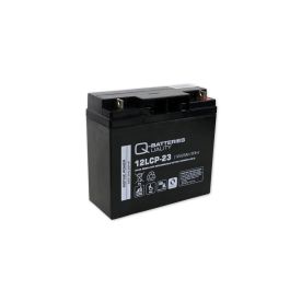 Q-Batteries 12LCP-23 12V 23Ah deep cycle AGM batteri (Forbrugsbatteri)