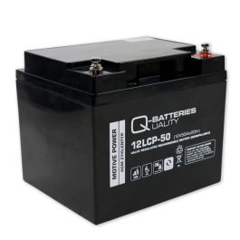 Q-Batteries 12LCP-50 12V 50Ah deep cycle Agm batteri (Forbrugsbatteri)