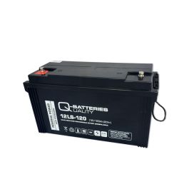 Q-Batteries 12LS-120 / 12V - 128Ah 10-års AGM batteri