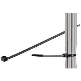 Kabelbindere, vejrbestandigt nylon, sort - 100 mm , 2.6 mm (100 stk)