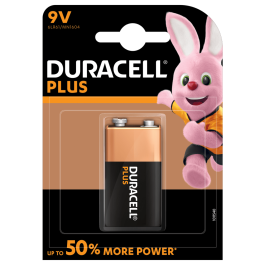 Duracell Plus Power E/9V/6LR61 alkaline batteri – 1 stk.