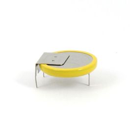 LIR2032 genopladeligt batteri m. loddeflige (Horisontal)