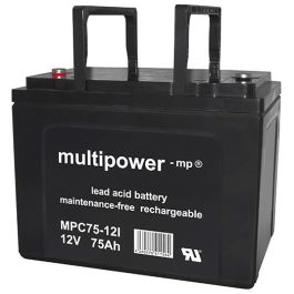 Multipower 12V - 75Ah batteri til el-drevne køretøjer