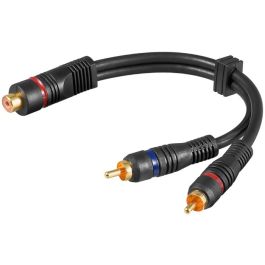 Y-RCA adapter kabel 0,2m