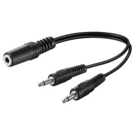 3,5mm Stik adapter kabel 0,2m - Minijack fly adapter