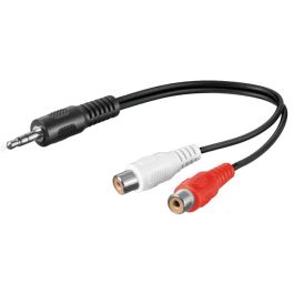 3,5mm 2x RCA adapter kabel 0,2m