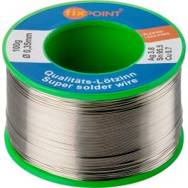 Loddetin lead-free, ø 0,35 mm, 100g rulle