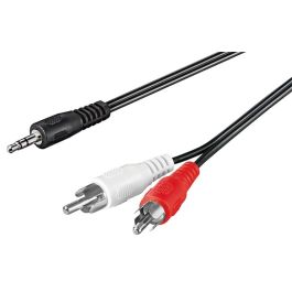3,5mm 2x RCA adapter kabel HQ 0,5m