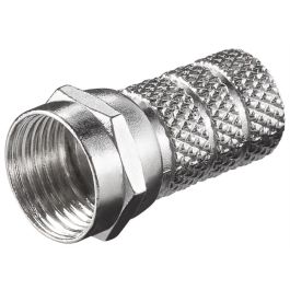 Skrue-på F stik 5,2mm - Zink-nikkel