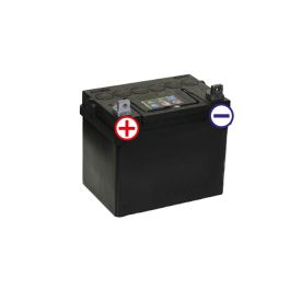 Startbatteri til havetraktor (MTD) - 12V - 28Ah - +Pol til venstre
