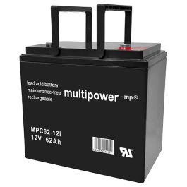 Multipower 12V - 62Ah forbrugs batteri til el-drevne køretøjer