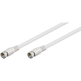 SAT kabel, hvid, 0,3 m - F han -F han