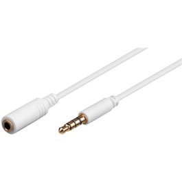 3,5mm Stik forlængerkabel hvid 5m