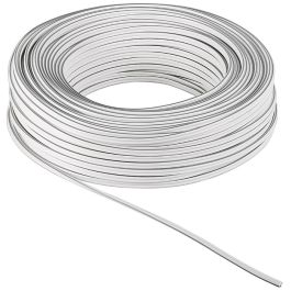 Højttalerkabel hvid CCA 25m - 2 x 1.5mm²