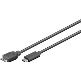 USB-C 3.0 til USB Micro-B lade- og datakabel, sort, 1m