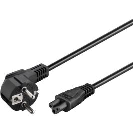 Strøm Ledning Vinklet - Sort, 1.8 m (Mickey)