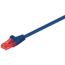 CAT 6 patchkabel, U/UTP, blå, 0,5m