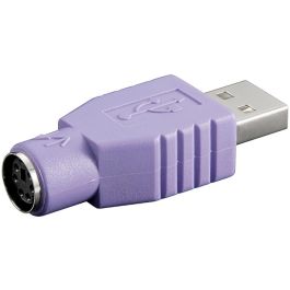 USB-A til Mini-DIN 6(PS/2) adapter, lilla