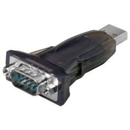 USB-A 2.0 til Seriel RS232, konverter/adapter, sort